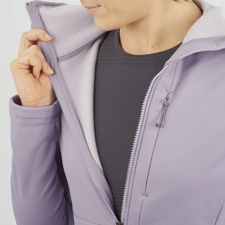 Lavender Salomon Essential Xwarm Women's Jackets | IE XA4708